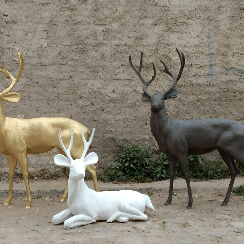 Venados Decorativos de Fibra de Vidrio