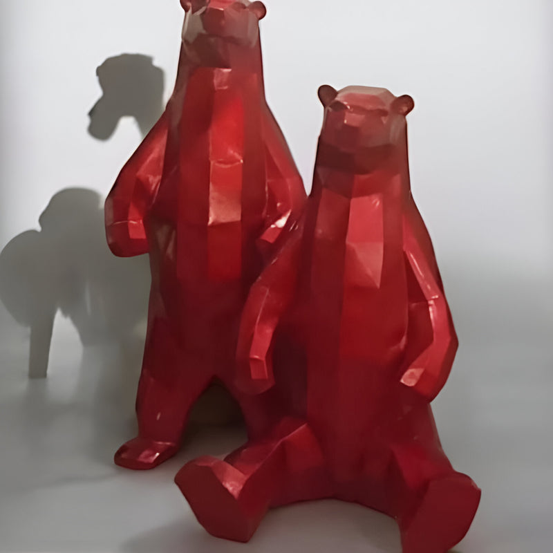 Oso Polígono Decorativo - 1.8 m de Altura